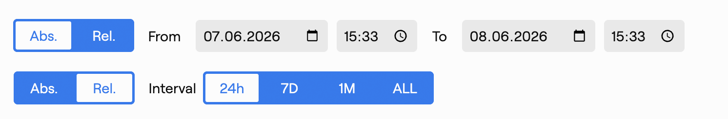 Time range picker