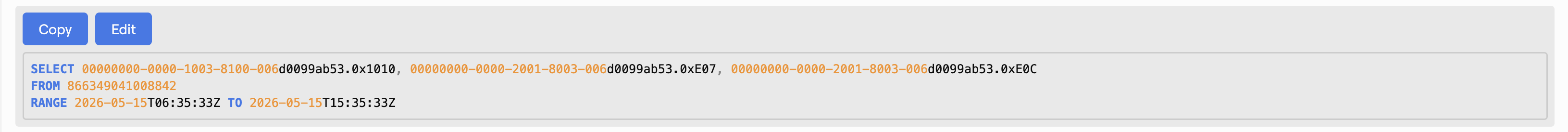 SQL preview
